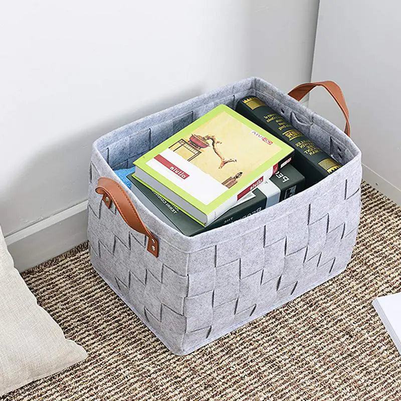 Felt Storage Basket, Clothing Organizer, Storage Bag