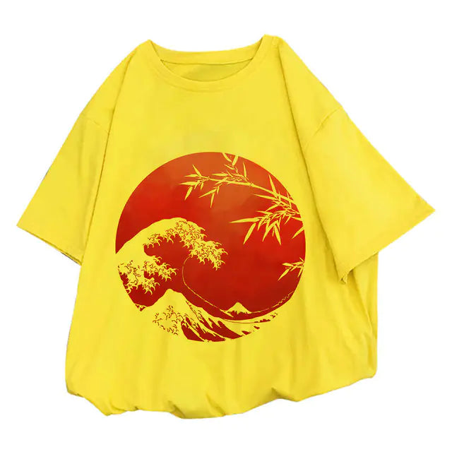 Koi Fish Graphic Print T-shirt for Women