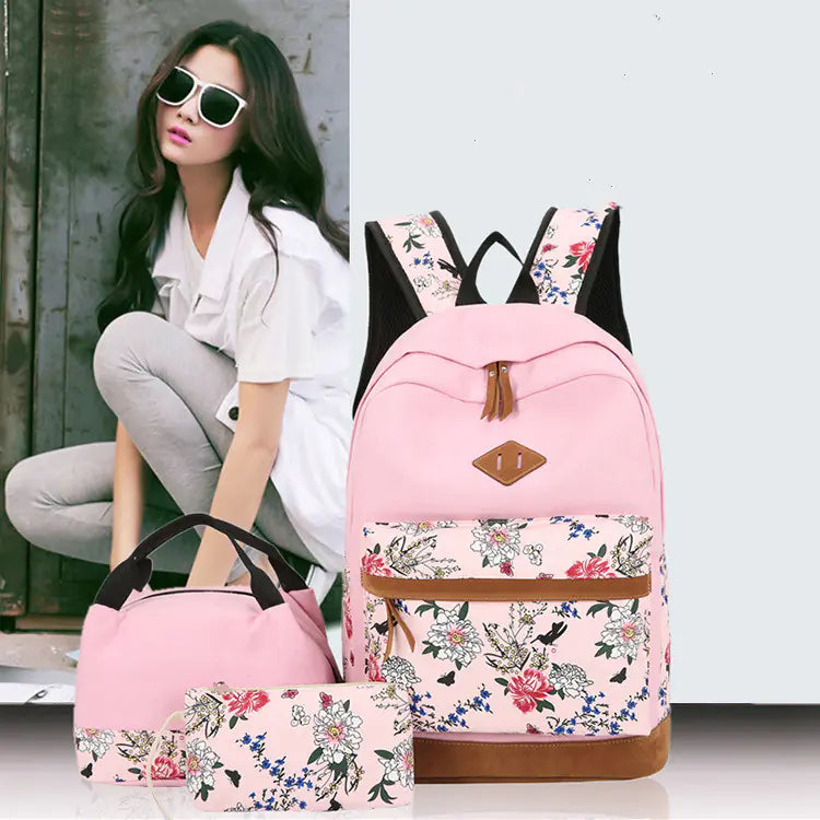 Floral Shoulder Backpack