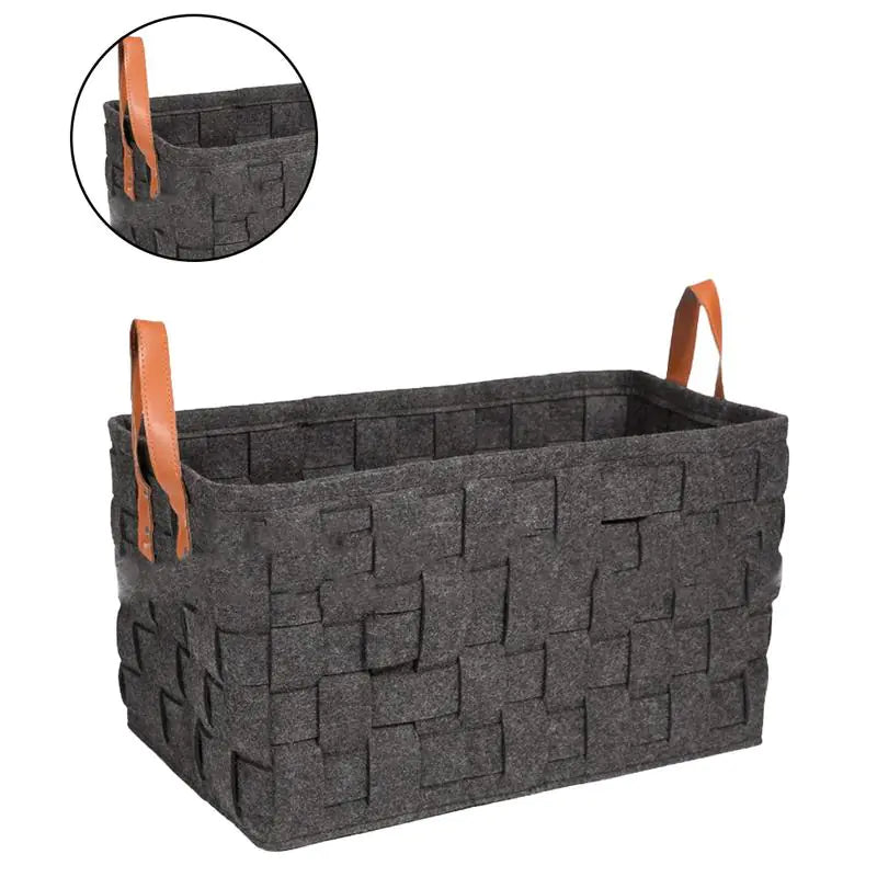 Felt Storage Basket, Clothing Organizer, Storage Bag